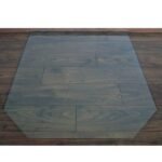 Kaminofen Glas Bodenplatte 6-eckig
