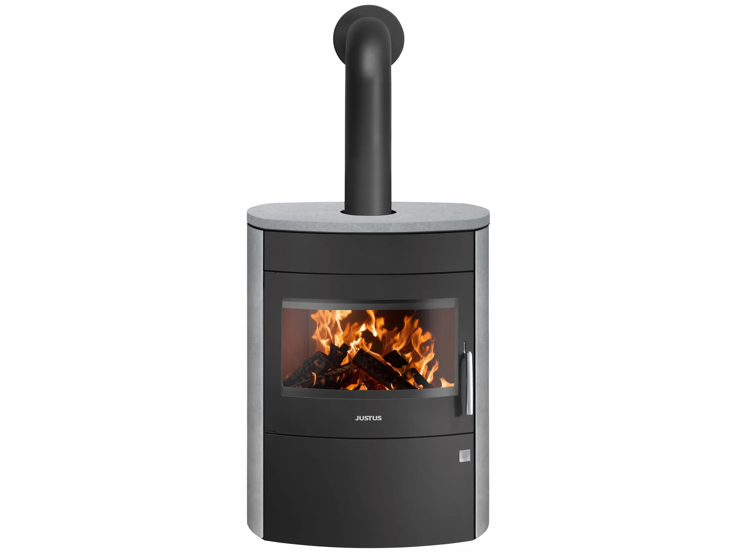 image-2026-08-01T082756.926.webp Justus Agero 2.0 Kaminofen Speckstein Schwarz-Grau 7 kW