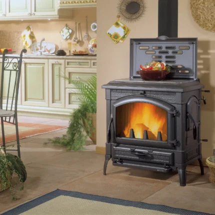 La Nordica Isotta Kaminofen Gusseisen Schwarz 11,9 kW