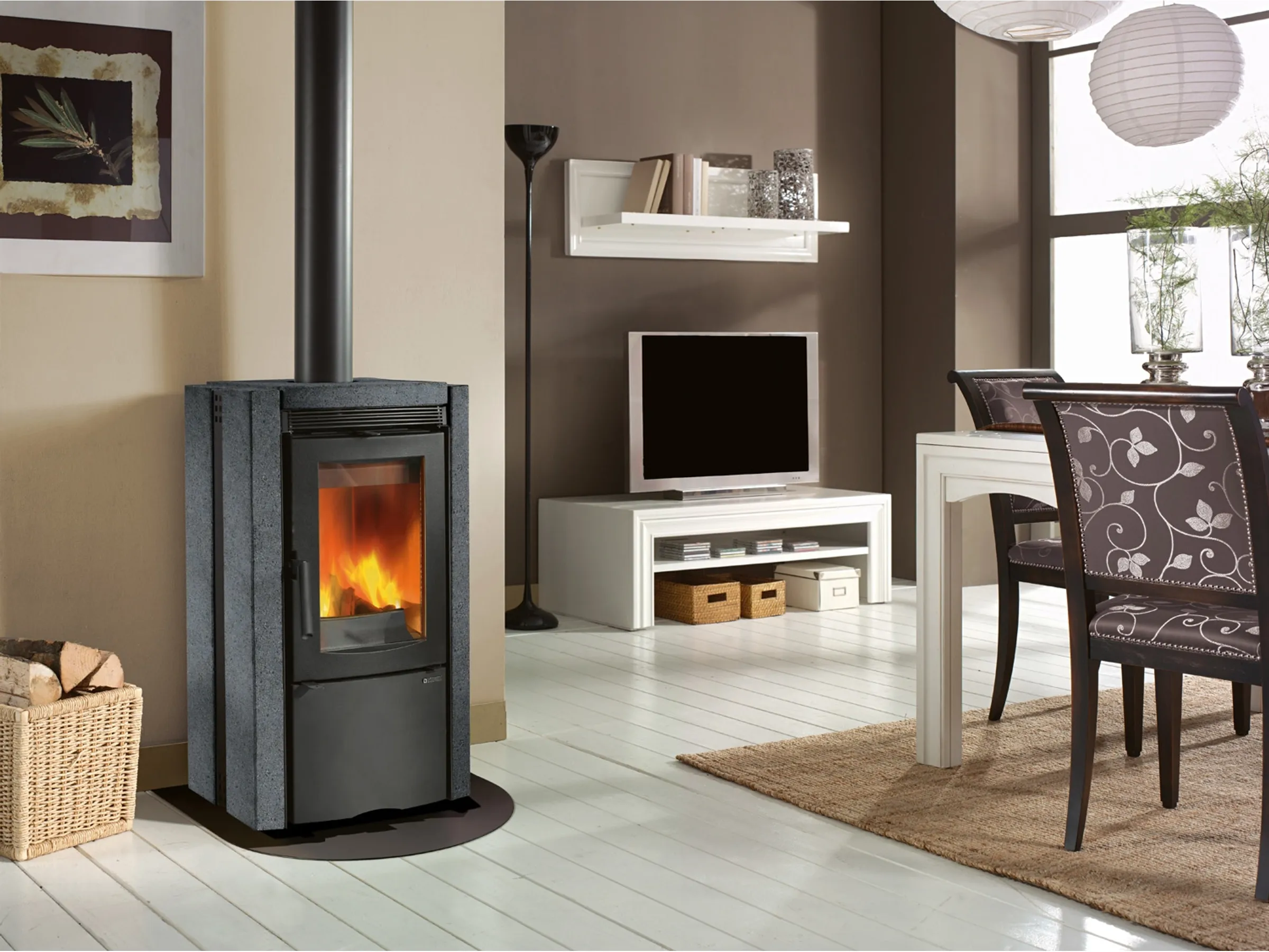 image-2026-08-01T155820.721.webp La Nordica Ester Kaminofen Naturstein Schwarz 8,2 kW mit Automatik