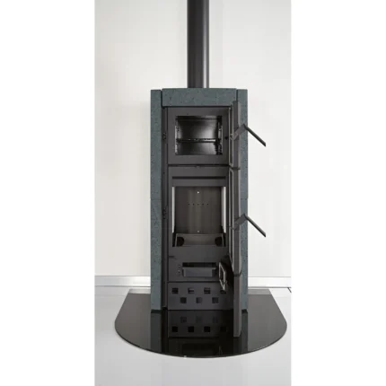 La Nordica Ester Kaminofen Naturstein Schwarz 8,2 kW mit Automatik