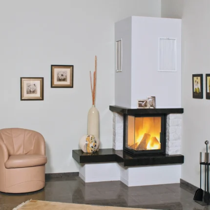 Hark Kaminofen Nebraska Bank Links Marmor Schwarz-Weiß 8 kW EEK: A+