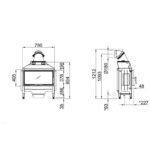 Spartherm Varia AS RLU Kamineinsatz links 180 mm RR